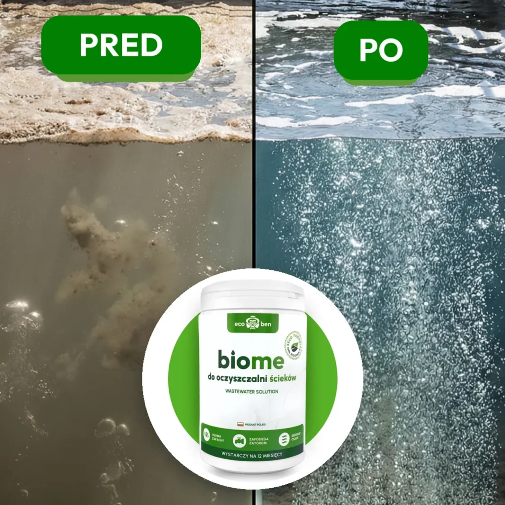 Pred a po: BioMe Wastewater Solution