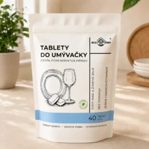 Tablety EcoBen do umývačky riadu bez fosfátov, 40 ks