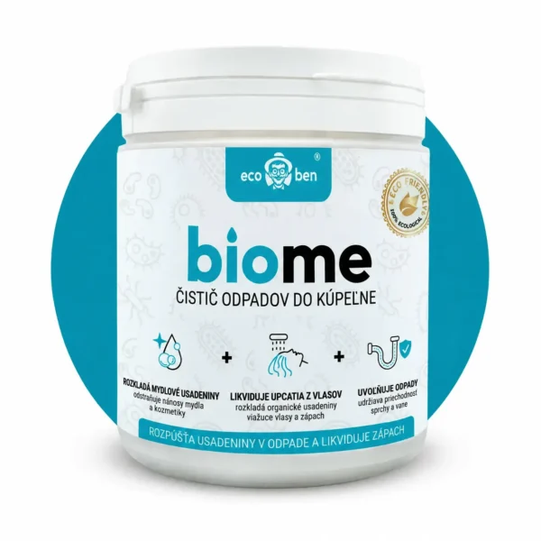 BioMe Biologický čistič odpadov do kúpeľne 500 g: sprcha, vaňa, umývadlo